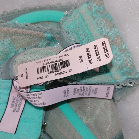 Victoria's Secret green/gray bralette - Picture 3 of 4